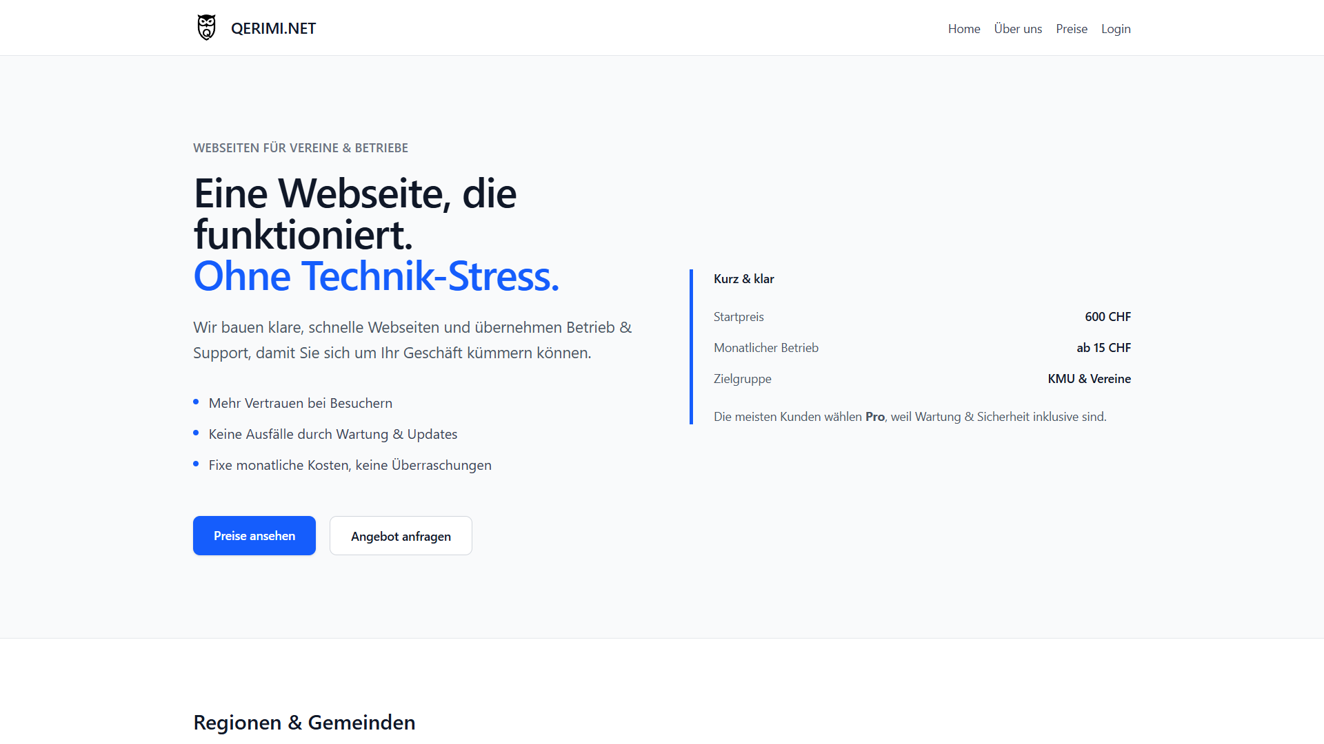 Screenshot von qerimi.net