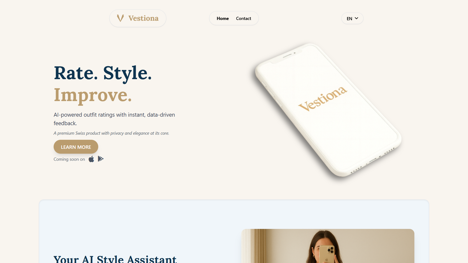 Screenshot von vestiona.com